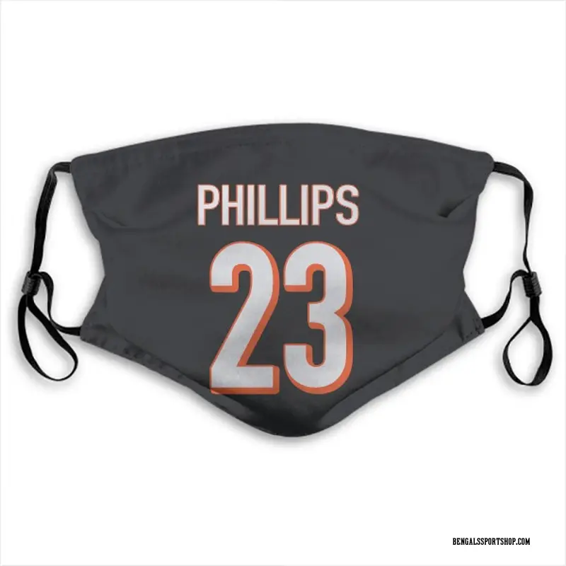 Cincinnati Bengals Darius Phillips Black Jersey Name & Number Face ...