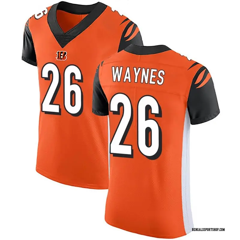 Nike Cincinnati Bengals No26 Trae Waynes Orange Alternate Men's Stitched NFL 100th Season Vapor Untouchable Limited Jersey
