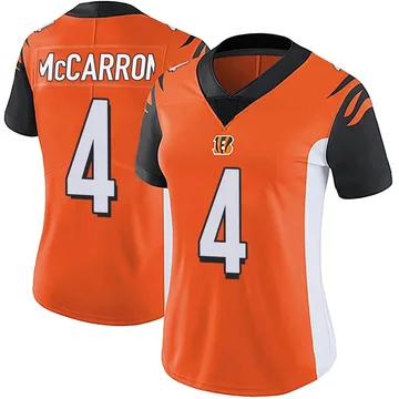 Women's Nike Cincinnati Bengals AJ McCarron Orange Vapor Untouchable Jersey - Limited