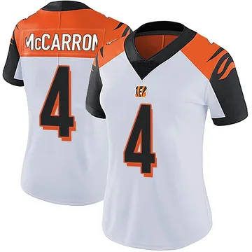 Women's Nike Cincinnati Bengals AJ McCarron White Vapor Untouchable Jersey - Limited