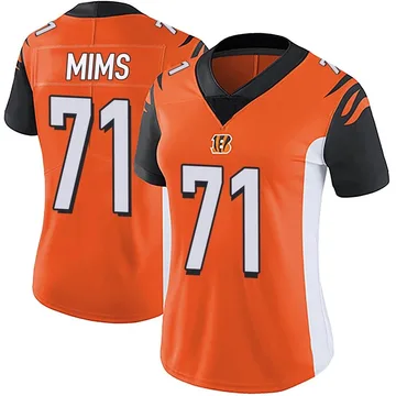 Women's Nike Cincinnati Bengals Amarius Mims Orange Vapor Untouchable Jersey - Limited