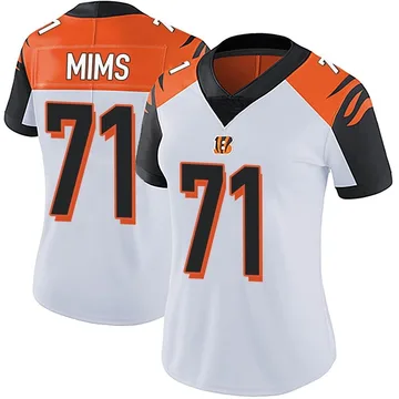 Women's Nike Cincinnati Bengals Amarius Mims White Vapor Untouchable Jersey - Limited
