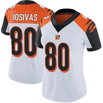 Women's Nike Cincinnati Bengals Andrei Iosivas White Vapor Untouchable Jersey - Limited