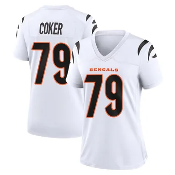 Women's Nike Cincinnati Bengals Andrew Coker White Jersey - Game