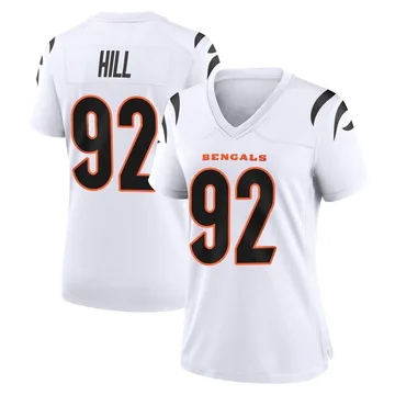 Women's Nike Cincinnati Bengals B.J. Hill White Jersey - Game