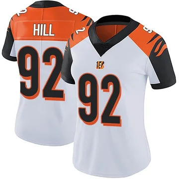 Women's Nike Cincinnati Bengals B.J. Hill White Vapor Untouchable Jersey - Limited