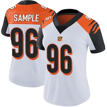 Women's Nike Cincinnati Bengals Cam Sample White Vapor Untouchable Jersey - Limited