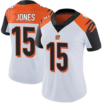 Women's Nike Cincinnati Bengals Charlie Jones White Vapor Untouchable Jersey - Limited