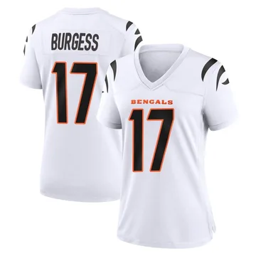 Women's Nike Cincinnati Bengals Cole Burgess White Jersey - Game