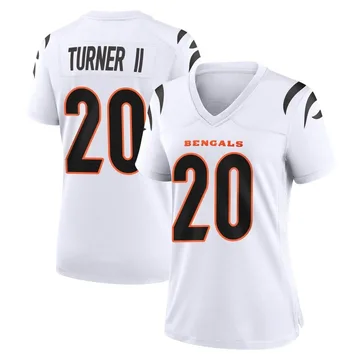 Women's Nike Cincinnati Bengals DJ Turner II White Jersey - Game
