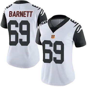 Women's Nike Cincinnati Bengals Dante Barnett White Color Rush Vapor Untouchable Jersey - Limited