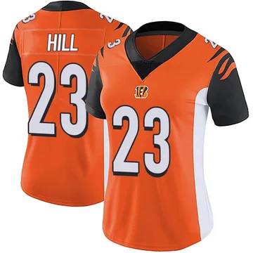 Women's Nike Cincinnati Bengals Dax Hill Orange Vapor Untouchable Jersey - Limited