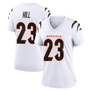 Women's Nike Cincinnati Bengals Dax Hill White Jersey - Game