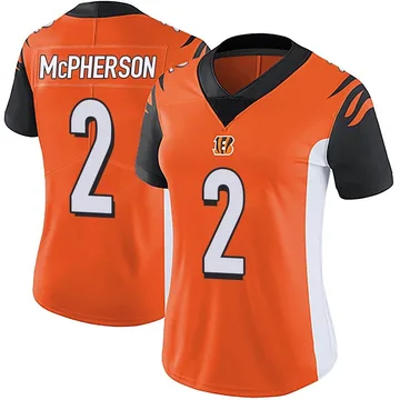 Women's Nike Cincinnati Bengals Evan McPherson Orange Vapor Untouchable Jersey - Limited