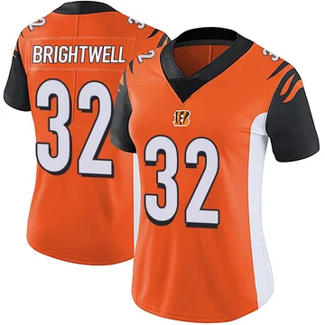 Women's Nike Cincinnati Bengals Gary Brightwell Orange Vapor Untouchable Jersey - Limited