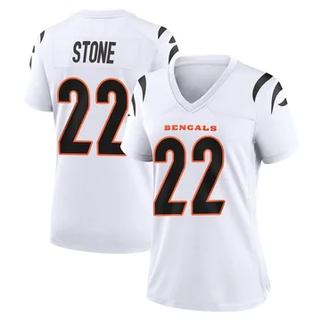 Women's Nike Cincinnati Bengals Geno Stone White Jersey - Game