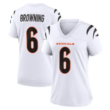 Women's Nike Cincinnati Bengals Jake Browning White Jersey - Game