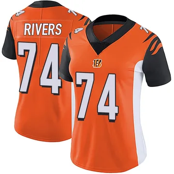 Women's Nike Cincinnati Bengals Jalen Rivers Orange Vapor Untouchable Jersey - Limited