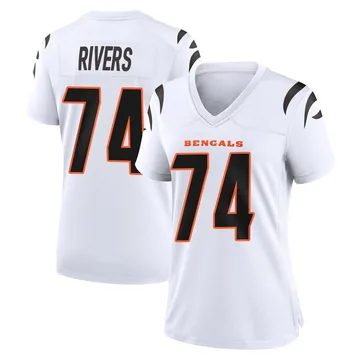 Women's Nike Cincinnati Bengals Jalen Rivers White Jersey - Game