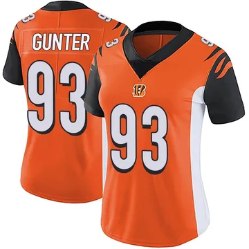 Women's Nike Cincinnati Bengals Jeff Gunter Orange Vapor Untouchable Jersey - Limited