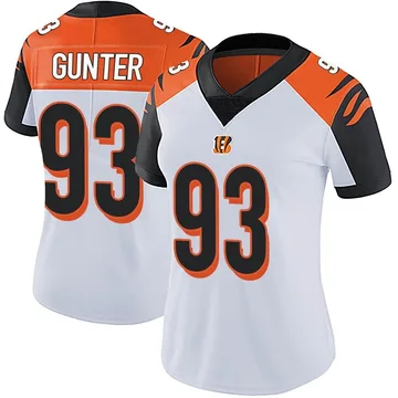 Women's Nike Cincinnati Bengals Jeff Gunter White Vapor Untouchable Jersey - Limited