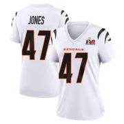 Women's Nike Cincinnati Bengals Keandre Jones White Super Bowl LVI Bound Jersey - Game
