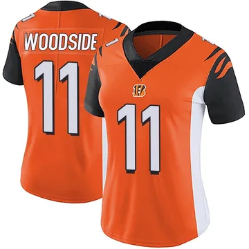 Women's Nike Cincinnati Bengals Logan Woodside Orange Vapor Untouchable Jersey - Limited
