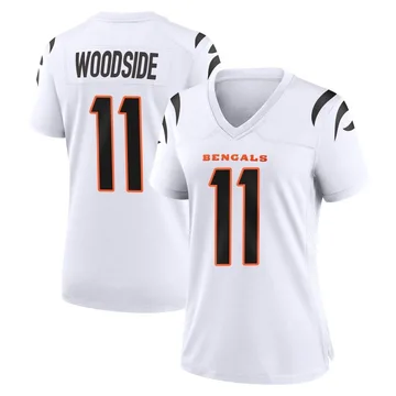 Women's Nike Cincinnati Bengals Logan Woodside White Jersey - Game
