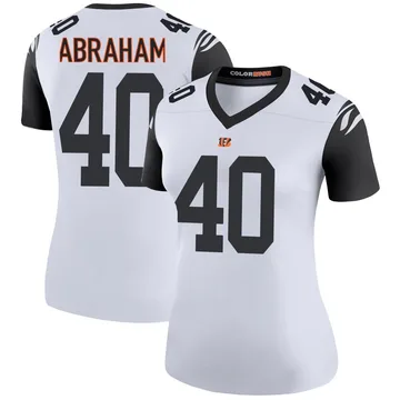 Women's Nike Cincinnati Bengals Micah Abraham White Color Rush Jersey - Legend