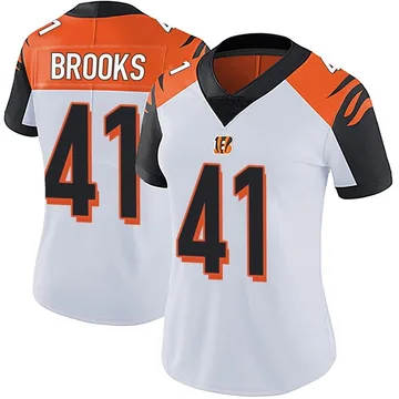 Women's Nike Cincinnati Bengals Nate Brooks White Vapor Untouchable Jersey - Limited