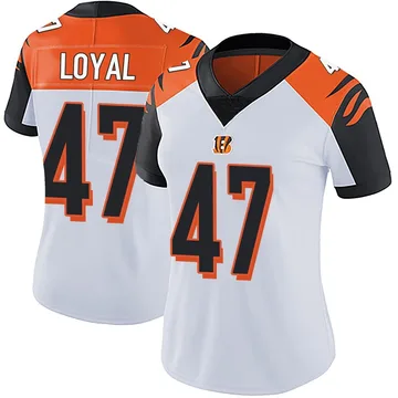 Women's Nike Cincinnati Bengals Shaquan Loyal White Vapor Untouchable Jersey - Limited