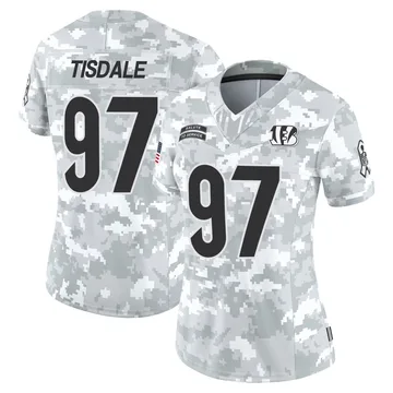 Women's Cincinnati Bengals Tariqious Tisdale Arctic Camo 2024 Salute to Service Jersey - Limited
