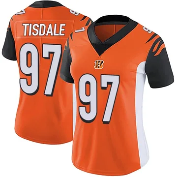 Women's Nike Cincinnati Bengals Tariqious Tisdale Orange Vapor Untouchable Jersey - Limited