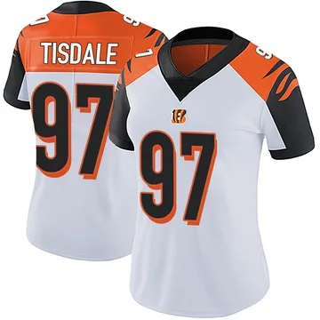 Women's Nike Cincinnati Bengals Tariqious Tisdale White Vapor Untouchable Jersey - Limited