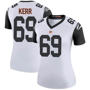 Women's Nike Cincinnati Bengals Zach Kerr White Color Rush Jersey - Legend