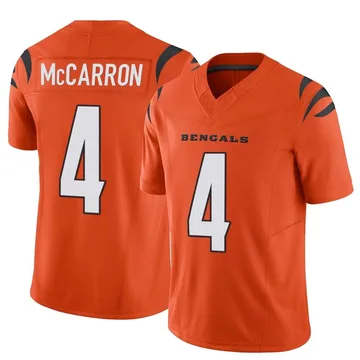 Youth Nike Cincinnati Bengals AJ McCarron Orange Vapor F.U.S.E. Jersey - Limited