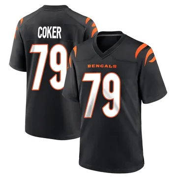 Youth Nike Cincinnati Bengals Andrew Coker Black Team Color Jersey - Game