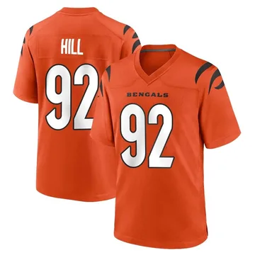 Youth Nike Cincinnati Bengals B.J. Hill Orange Jersey - Game