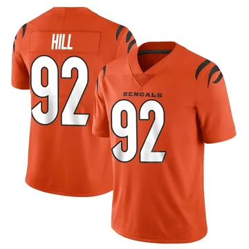 Youth Nike Cincinnati Bengals B.J. Hill Orange Vapor Untouchable Jersey - Limited