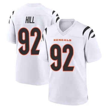 Youth Nike Cincinnati Bengals B.J. Hill White Jersey - Game