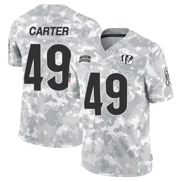 Youth Nike Cincinnati Bengals Barrett Carter Arctic Camo 2024 Salute to Service Jersey - Limited