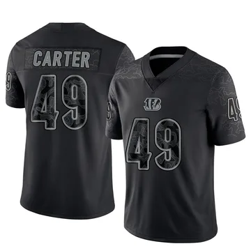 Youth Nike Cincinnati Bengals Barrett Carter Black Reflective Jersey - Limited