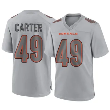 Youth Nike Cincinnati Bengals Barrett Carter Gray Atmosphere Fashion Jersey - Game