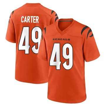 Youth Nike Cincinnati Bengals Barrett Carter Orange Jersey - Game
