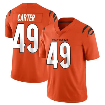 Youth Nike Cincinnati Bengals Barrett Carter Orange Vapor Untouchable Jersey - Limited