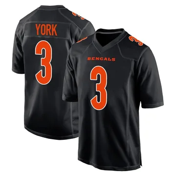 Youth Nike Cincinnati Bengals Cade York Black Fashion Jersey - Game