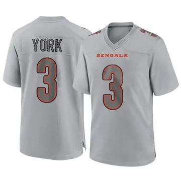 Youth Nike Cincinnati Bengals Cade York Gray Atmosphere Fashion Jersey - Game