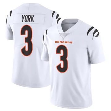 Youth Nike Cincinnati Bengals Cade York White Vapor Untouchable Jersey - Limited