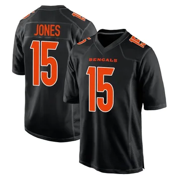 Youth Nike Cincinnati Bengals Charlie Jones Black Fashion Jersey - Game
