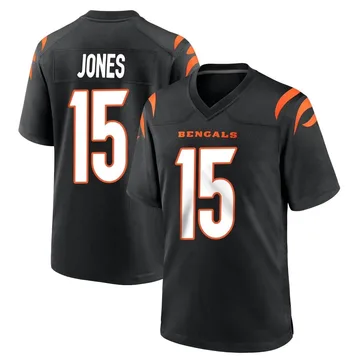 Youth Nike Cincinnati Bengals Charlie Jones Black Team Color Jersey - Game